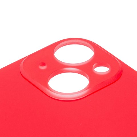Задня панель корпуса для iPhone 14 Plus, червона, не потрібно знімати скло камери, Red, big hole Прев'ю 1