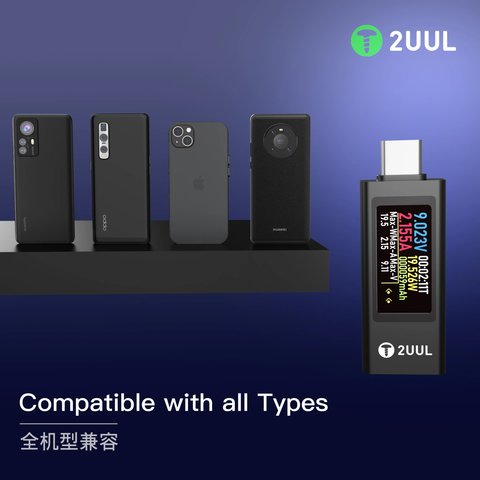 USB-тестер 2UUL PW21, 2xUSB тип-C Прев'ю 5