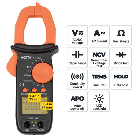 Digital Clamp Meter Accta AT-600A Preview 4