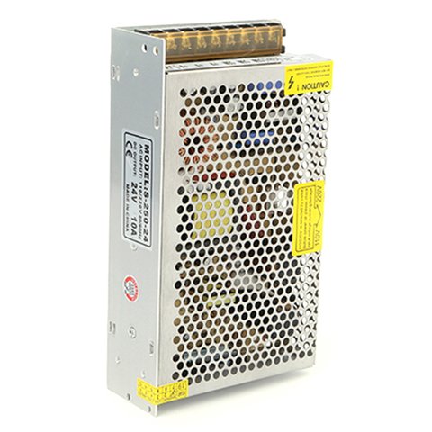Fuente de alimentación para tiras de luces LED de 24 V, 10 A (250 W) Vista previa  2