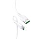 Cable USB Hoco X33, USB tipo-A, USB tipo C, 100 cm, 5 A, blanco, VOOC, #6931474706126 Vista previa  1