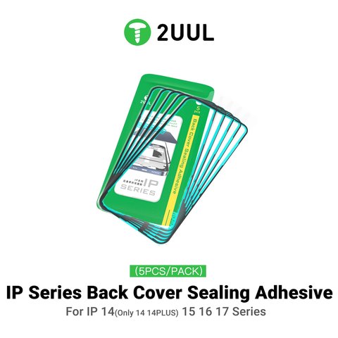 Adhesivo para panel trasero de carcasa (cinta doble faz) 2UUL BA16 puede usarse con Apple iPhone 16, 5 uds., adhesive Vista previa  1