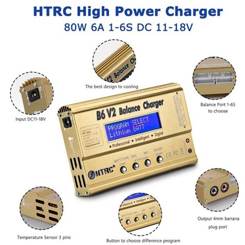 Зарядное устройство HTRC B6 V2 Превью 2