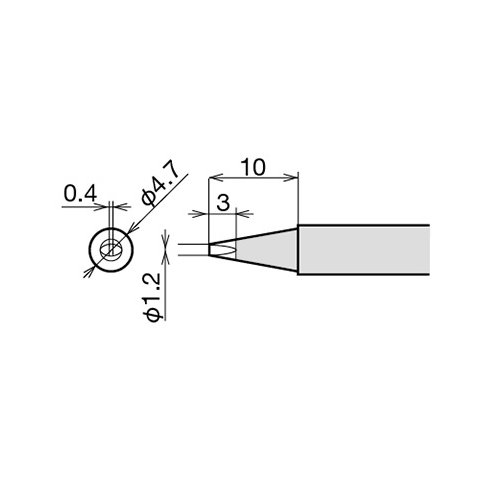Soldering Iron Tip Goot RX-80HRT-1.2D Preview 1