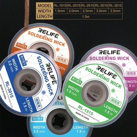 Desoldering Wick RELIFE RL-3515, (W. 3.5 mm, (L) 1.5 m) Preview 3