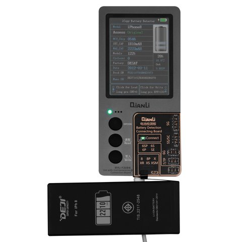 Batería Deji puede usarse con Apple iPhone 8, Li-ion, 3.8 V, 2210 mAh, mayor capacidad, original IC Vista previa  1