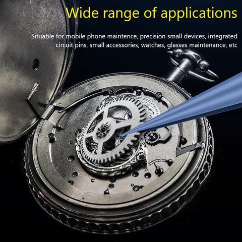 Пинцет монтажный Mechanic TI-15, титановый сплав, изогнутый, 140 мм Превью 5