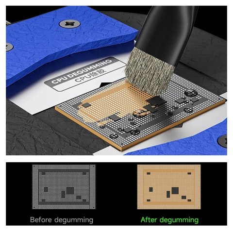 Фіксатор плат Mechanic MagTin X, з BGA-трафаретом, для очищення CPU, A10-A18 pro Прев'ю 4