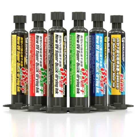 Паяльна маска Mechanic SU3, жовта, 10 мл, ультрафіолетова Прев'ю 2