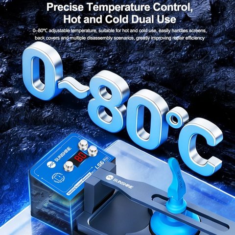 Держатель Sunshine LS6 Pro, для разборки мобильных устройств, с регулировкой температуры до 80°C, с подогревом Превью 4